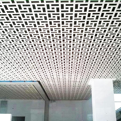 Pannello soffitto in alluminio curvo